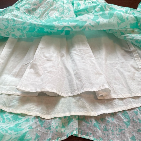 GUESS Twisted Tank Handkerchief Summer Dress with Crochet Back, Mint Green, US 4 - Picture 8 of 15